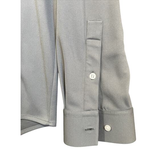 Ministry Of Supply Apollo Dress Shirt Men XL Standard Fit Gray Stretch Commuter - Picture 4 of 13